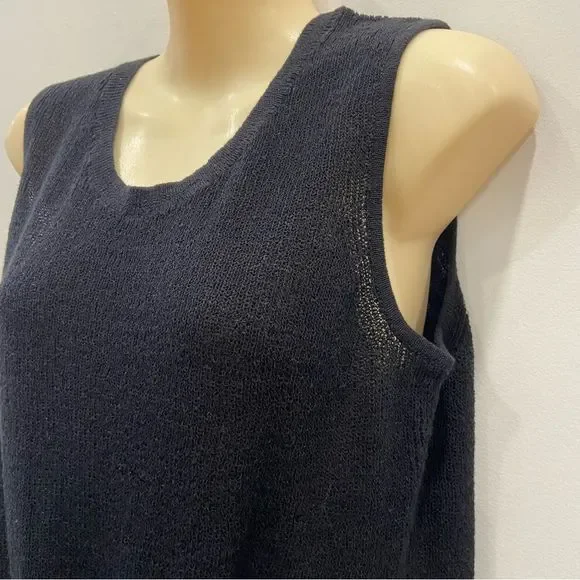 NWT Splendid Black Twist Front Loose Knit Top sz M - Picture 5 of 8